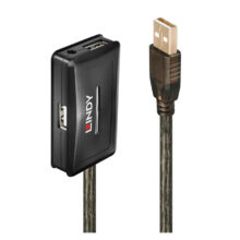 Hub de interfaz USB 2.0 de Lindy, modelo 42635, con velocidad de transferencia de 480 Mbit/s en color gris