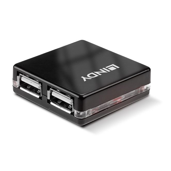 Lindy 42742 hub de interfaz 480 Mbit/s Negro 3 Lindy 42742 para profesionales