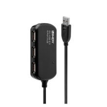 Hub de interfaz USB Lindy 480 Mbit/s, SKU 42781, para alta velocidad de transferencia