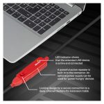 Lindy hub de interfaz negro, velocidad de 480 Mbit/s, modelo 42783