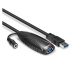 Lindy 43156 cable USB 3.2 Gen 1, longitud de 10 metros, con conector USB A en color negro