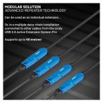 Cable Lindy USB 3.2 Gen 1 de 10 metros en color negro con SKU 43157