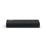 Lindy 43228 Hub de interfaz USB 3.2 Gen 1 (3.1 Gen 1) Type-A con velocidad de 5000 Mbit/s en color negro. SKU: 43228