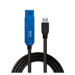 Cable USB 3.2 Gen 1 de 15 metros en color negro, modelo Lindy 43229. SKU: 43229