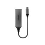 Imagen de la base para portátil y replicador de puertos plata marca Lindy, modelo 43299. Esta base ofrece múltiples opciones de conectividad y es perfecta para ampliar la funcionalidad de tu ordenador.