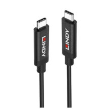 Lindy cable USB 3.2 Gen 2 de 5 metros, con conector USB C en color negro, SKU 43308