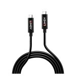 Lindy cable USB 3.2 Gen 2 de 5 metros, con conector USB C en color negro, SKU 43308