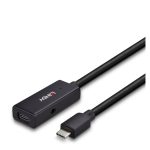 Imagen del Lindy Hub de Interfaz USB 3.2 Gen 1, Type-C, con velocidad de transferencia de 5000 Mbit/s en color Negro, SKU 43356