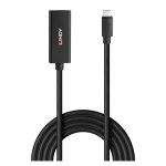 Imagen del Lindy Hub de Interfaz USB 3.2 Gen 1, Type-C, con velocidad de transferencia de 5000 Mbit/s en color Negro, SKU 43356