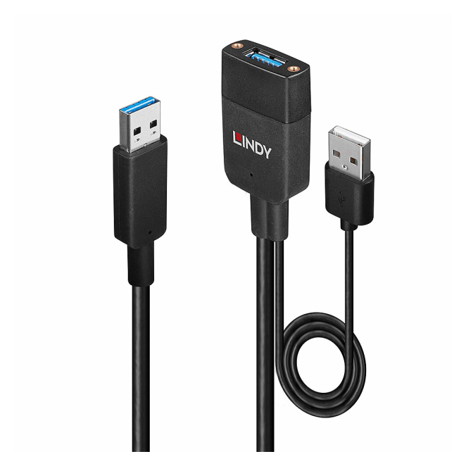 Lindy Hub de Interfaz USB 3.2 Gen 2 Type-A 100 Mbit/s Negro Imagen del hub de interfaz USB 3.2 Gen 2 Type-A de 100 Mbit/s en color negro, modelo Lindy 43357.