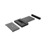 Base de conexión para disco duro de la marca Lindy, USB 3.2 Gen 2 (3.1 Gen 2) Type-C en color negro. SKU: 43359