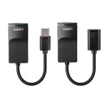 Lindy 43365 ampliador de red transmisor y receptor de red en color negro, adecuada para extender conexiones de alta velocidad. SKU: 43365