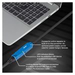 Lindy 43381 cable USB 3.2 Gen 1 de 8 metros con conectores USB C y USB A en colores negro y azul