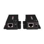 Lindy 43386 ampliador de red para portátiles con transmisor y receptor negro, alcance de 100 metros