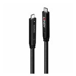 Lindy 43399 cable USB 3.2 Gen 1 (3.1 Gen 1), 15 metros de longitud y conector USB C en color negro