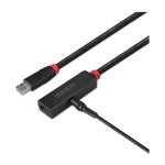 Imagen del hub Lindy 43402 con interfaz USB 3.2 Gen 1 Type-C, velocidad de 5000 Mbit/s y color negro.