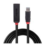 Lindy 43403 hub de interfaz USB 3.2 Gen 1, Type-C, 5000 Mbit/s, color negro