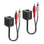 Transmisor de señales AV Lindy 70460 en colores negro, rojo y blanco con capacidad de extensión de audio/video