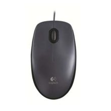 Logitech Mouse M90, ratón ambidextro con conexión USB tipo A y tecnología óptica de 1000 DPI, SKU 910-001794.