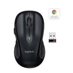 Ratón inalámbrico Logitech M510 con tecnología laser, modelo 910-001826, ideal para uso ergonómico y precisión.