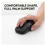 Ratón inalámbrico Logitech M510 con tecnología laser, modelo 910-001826, ideal para uso ergonómico y precisión.