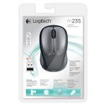 Imagen del ratón Logitech 910-002201, un ratón ambidextro inalámbrico RF, óptico, con 1000 DPI, ideal para oficina.