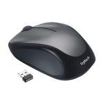 Imagen del ratón Logitech 910-002201, un ratón ambidextro inalámbrico RF, óptico, con 1000 DPI, ideal para oficina.