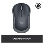 Ratón inalámbrico Logitech M185, compacto y ergonómico para uso diario, SKU 910-002235