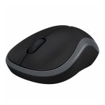 Ratón inalámbrico compacto Logitech M185, modelo 910-002238, en color negro y con diseño ergonómico.