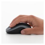 Ratón inalámbrico compacto Logitech M185, modelo 910-002238, en color negro y con diseño ergonómico.