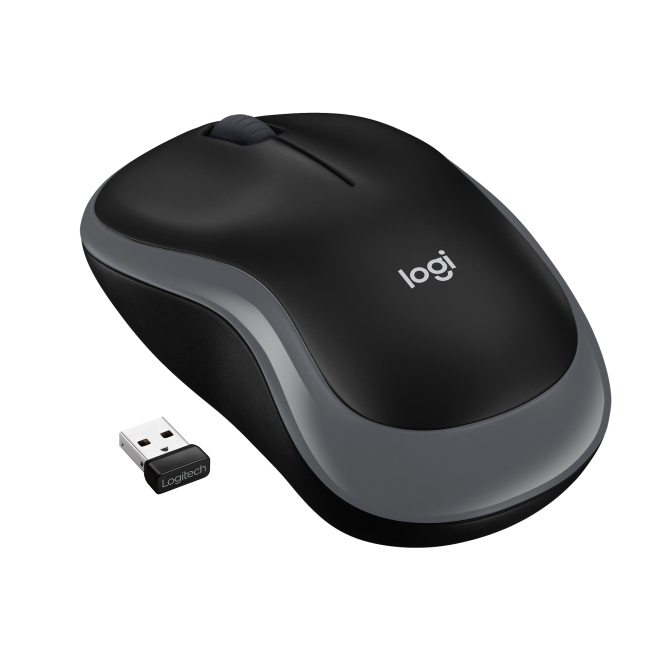 Logitech Ratón Inalámbrico M185 - Compacto y Duradero Ratón inalámbrico compacto Logitech M185, modelo 910-002238, en color negro y con diseño ergonómico.
