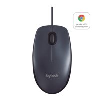 Logitech B100 ratón para oficina, diseño ambidextro, conexión USB tipo A, sensor óptico de 800 DPI, SKU 910-003357