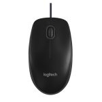 Logitech B100 ratón para oficina, diseño ambidextro, conexión USB tipo A, sensor óptico de 800 DPI, SKU 910-003357