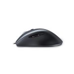 Ratón Logitech Corded Mouse M500 para oficina, diseñado para la mano derecha, con USB tipo A y sensor láser de 1000 DPI. SKU: 910-003725