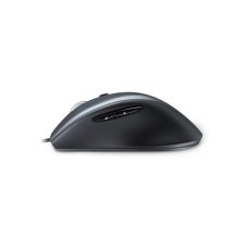 Ratón Logitech Corded Mouse M500 para oficina, diseñado para la mano derecha, con USB tipo A y sensor láser de 1000 DPI. SKU: 910-003725