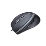 Ratón Logitech Corded Mouse M500 para oficina, diseñado para la mano derecha, con USB tipo A y sensor láser de 1000 DPI. SKU: 910-003725