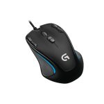 Ratón de juego Logitech G G300s con sensor óptico de 2500 DPI, diseño para mano derecha y conexión USB, SKU 910-004345