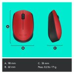 Imagen del ratón inalámbrico Logitech M170, modelo 910-004641, ideal para tareas diarias con conectividad avanzada y diseño ergonómico.