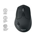 Ratón inalámbrico Logitech M720, multi-dispositivo, modelo 910-004791, para usuarios que necesitan conmutar entre varios equipos.