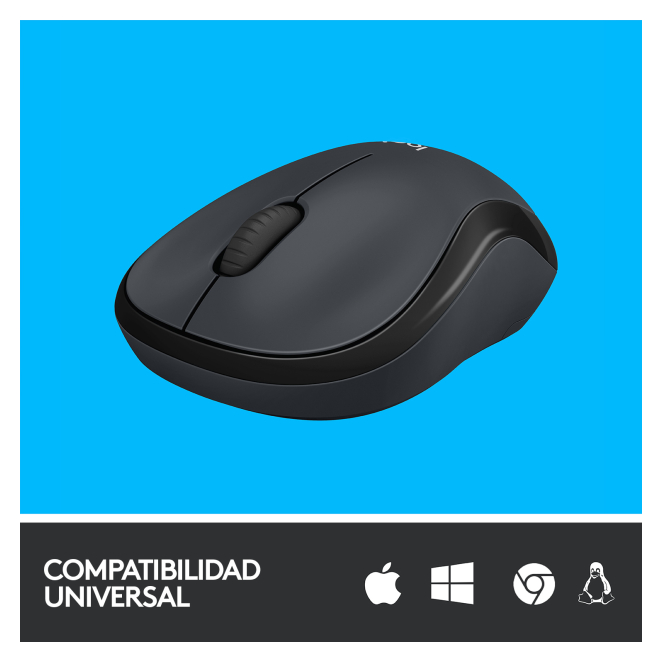 Logitech M220 Silent ratón Oficina Ambidextro RF inalámbrico Óptico 1000 DPI 5 Beneficios Logitech M220 Silent