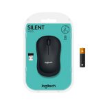 Logitech M220 Silent ratón inalámbrico para oficina, ambidextro, óptico de 1000 DPI, SKU 910-004878
