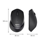 Ratón inalámbrico Logitech M330 SILENT PLUS, diseño ergonómico y operación silenciosa, SKU 910-004909