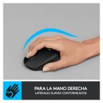 Ratón inalámbrico Logitech M330 SILENT PLUS, diseño ergonómico y operación silenciosa, SKU 910-004909