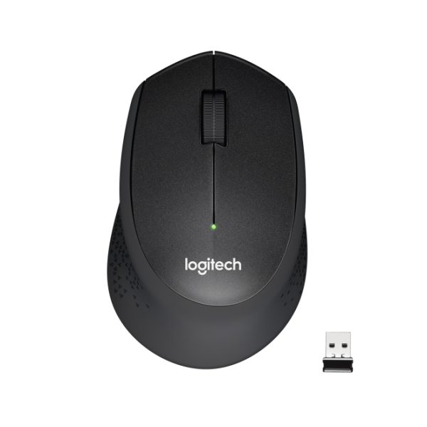 Ratón inalámbrico Logitech M330 SILENT PLUS, diseño ergonómico y operación silenciosa, SKU 910-004909