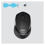 Ratón inalámbrico Logitech M330 SILENT PLUS, diseño ergonómico y operación silenciosa, SKU 910-004909