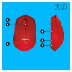 Ratón inalámbrico Logitech M330 SILENT PLUS, tecnología silenciosa, color negro, modelo 910-004911