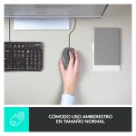 Imagen del Logitech Mouse M100, un ratón óptico para oficina con 1000 DPI y conexión USB tipo A, SKU 910-005003