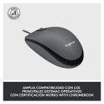 Imagen del Logitech Mouse M100, un ratón óptico para oficina con 1000 DPI y conexión USB tipo A, SKU 910-005003