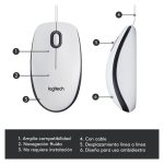 Ratón óptico Logitech M100, ergonómico y duradero, SKU 910-005004