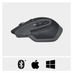 Imagen del Logitech MX Master 2S ratón inalámbrico RF y Bluetooth, láser de 1000 DPI y diseño ergonómico para mano derecha, SKU 910-005139